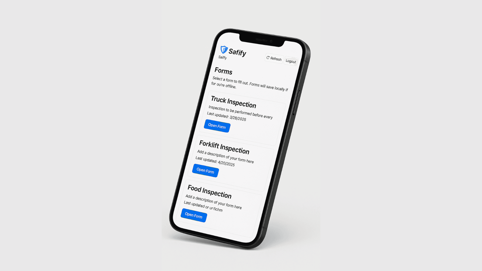Mobile Form Preview